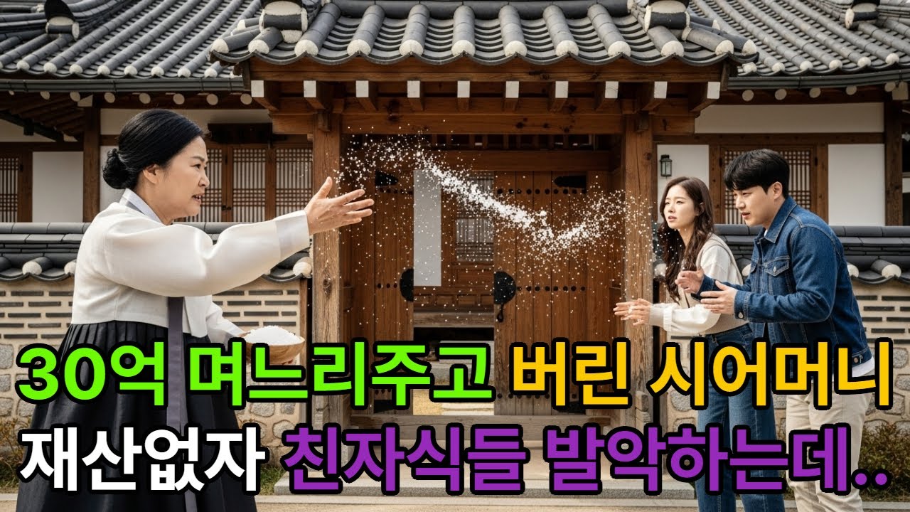 며느리에게 30억 몰빵하자 '발악' 시작한 친자식들, 시어머니의 소름 돋는 반전 계획