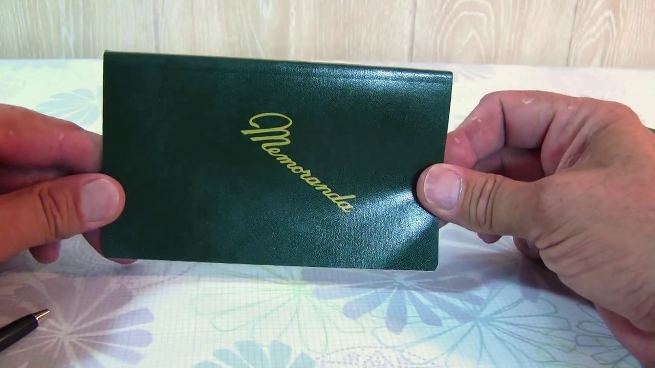 Memoranda Pocket Notebook for the US Military is Good! Military Moleskin..