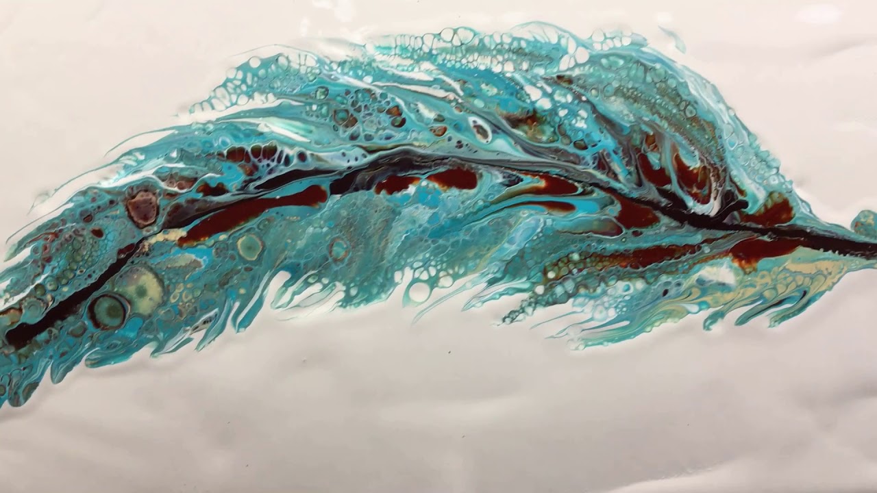 ( 651 ) Acrylic pouring feathers