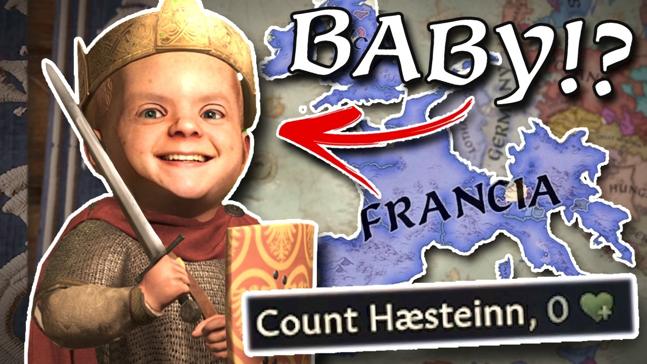 I Turned Crusader Kings BEST CHARACTER into a BABY!
