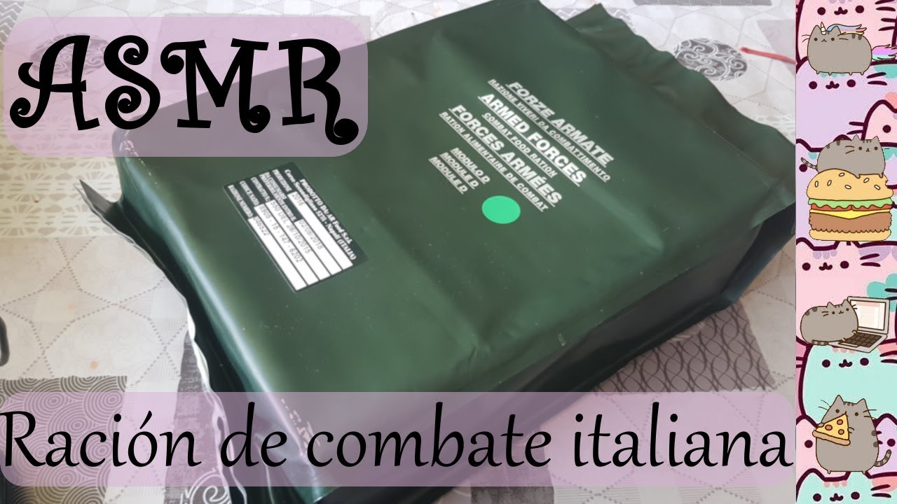 ASMR (Español): ración de combate italiana