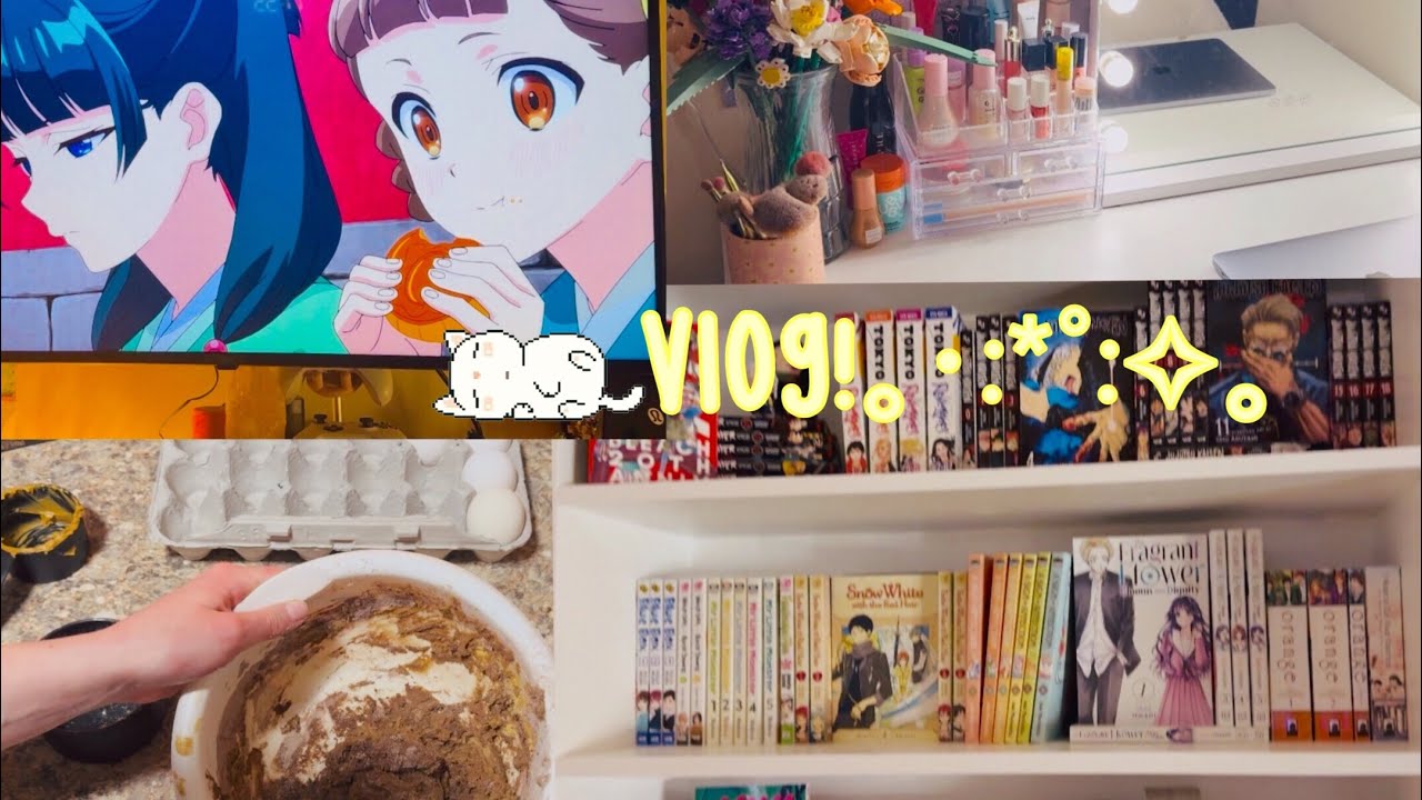 ⋆˙⟡ vlog (manga, baking, etc!) ⊹₊⟡⋆