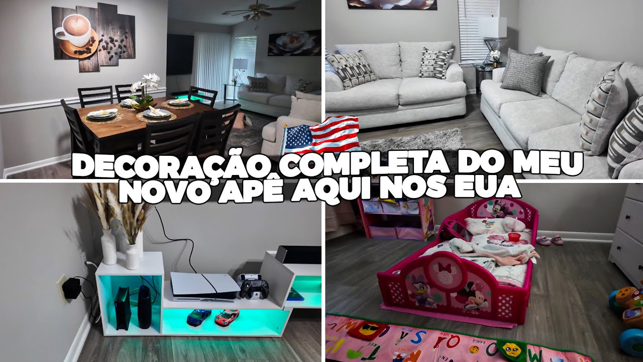 DECOREI MEU NOVO APARTAMENTO NOS EUA &ndash; MOSTREI TUDO EM DETALHES! 🇺🇸🌿