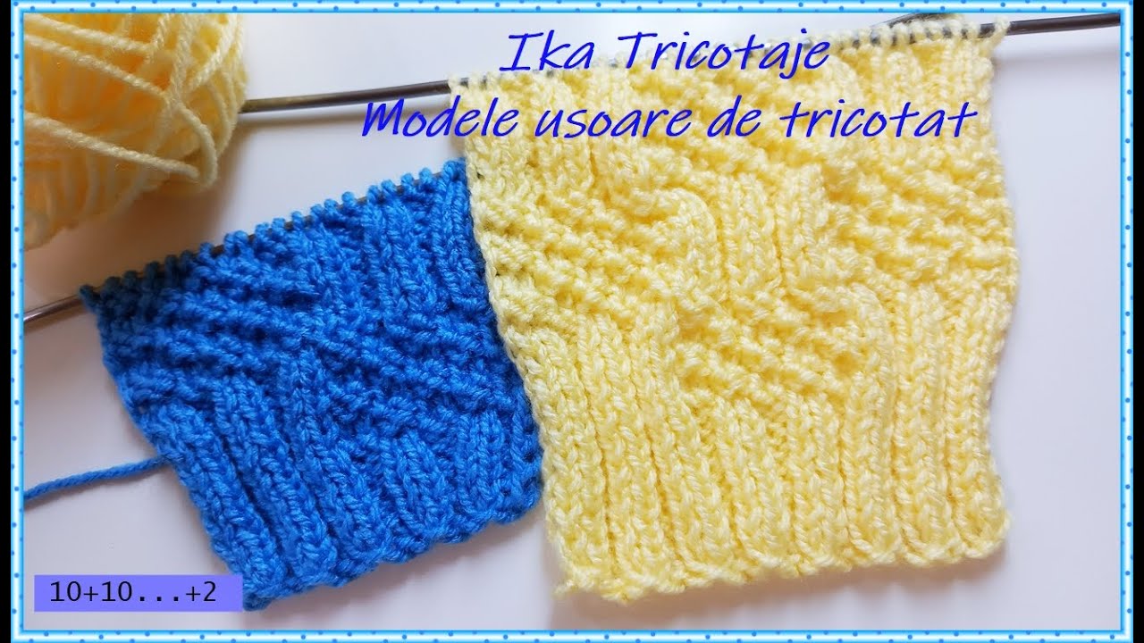 Tricotam un model simplu si dragut. Tutorial