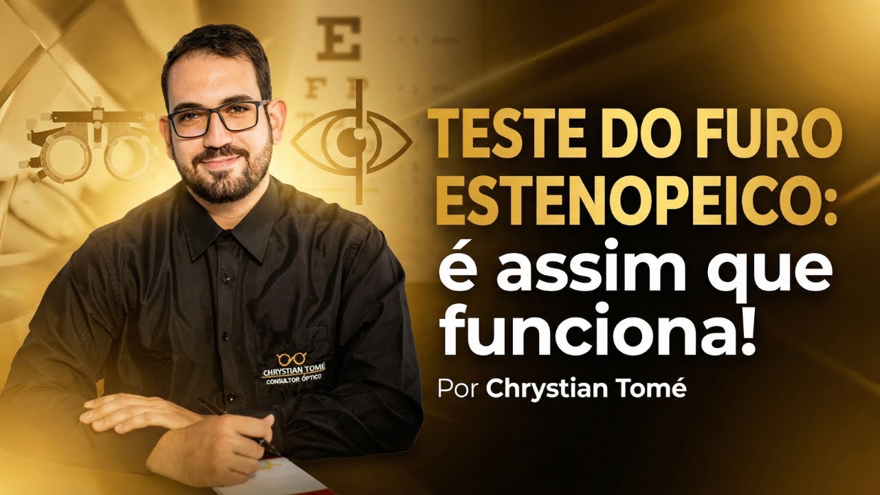 Teste do Buraco ESTENOPEICO Explicado! Quando, Como e Por Que Usar no Exame de Visão? #optometria