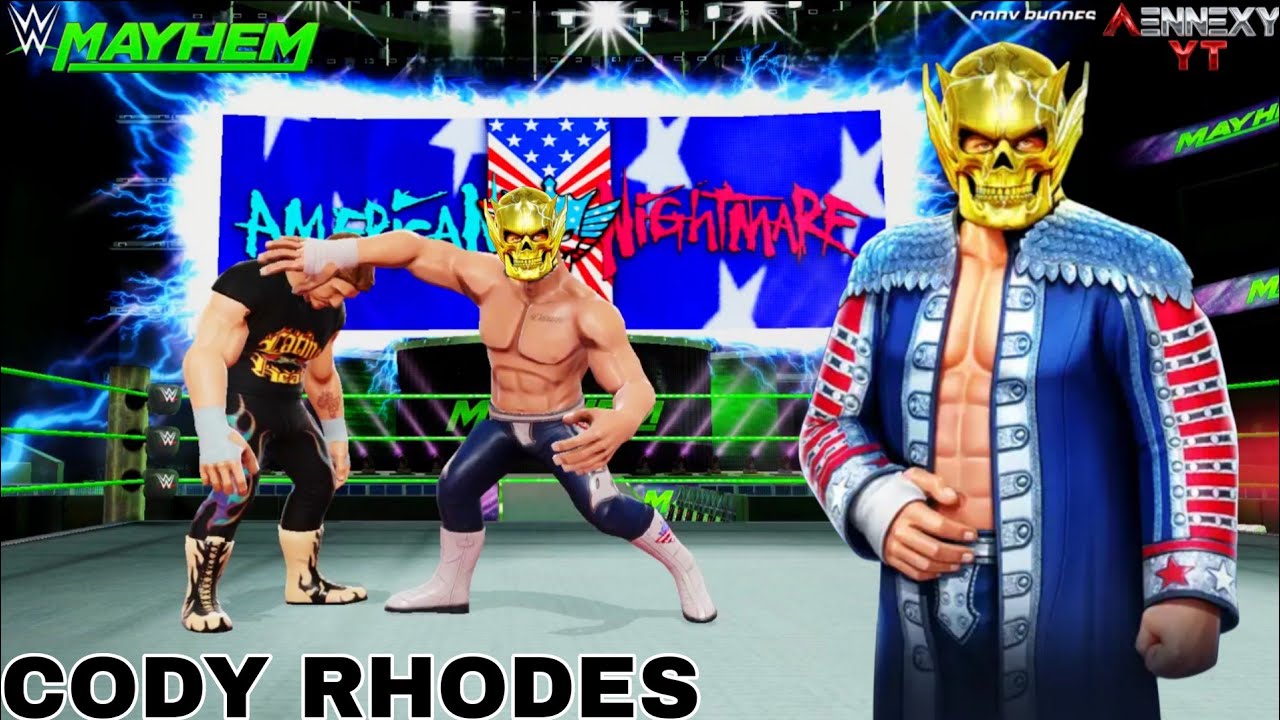 The Masked Nightmare 6 Star Cody Rhodes One Shot Boss WWE Mayhem