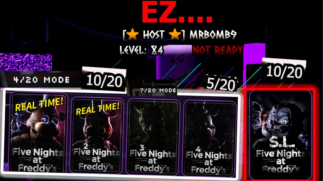 Roblox FNAF Кооператив FNAF 1-5 Night 7...