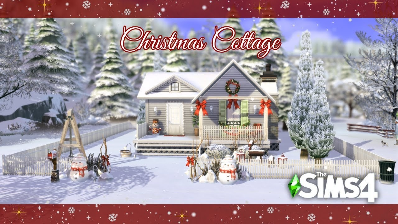 Cozy Christmas Winter Cottage ❄️🎄✨ | No CC | The Sims 4 ASMR Speed Build