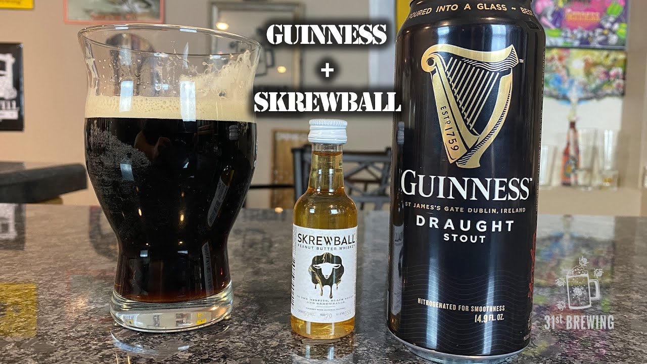 Peanut Butter Stout? Guinness Draught and Skrewball Mix Tasting
