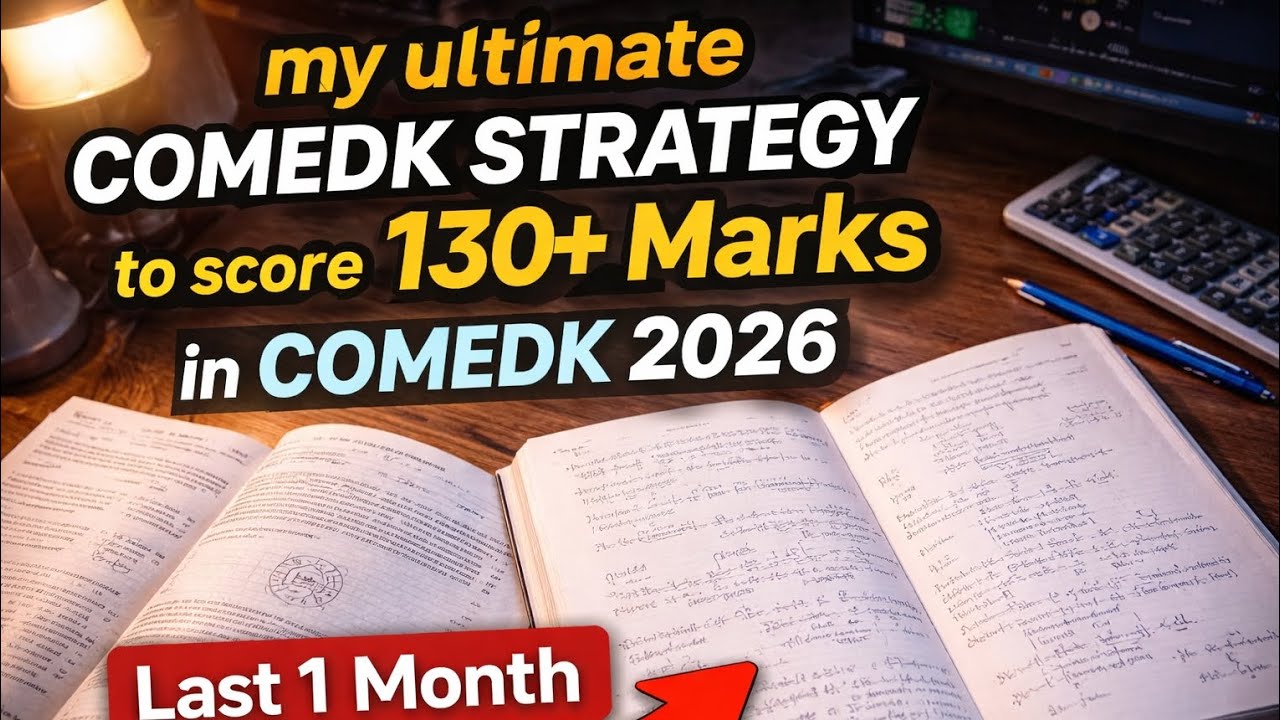 My ULTIMATE COMEDK STRATEGY to score 130+ marks last 1 month remaining 🔥#jee #comedk2026 