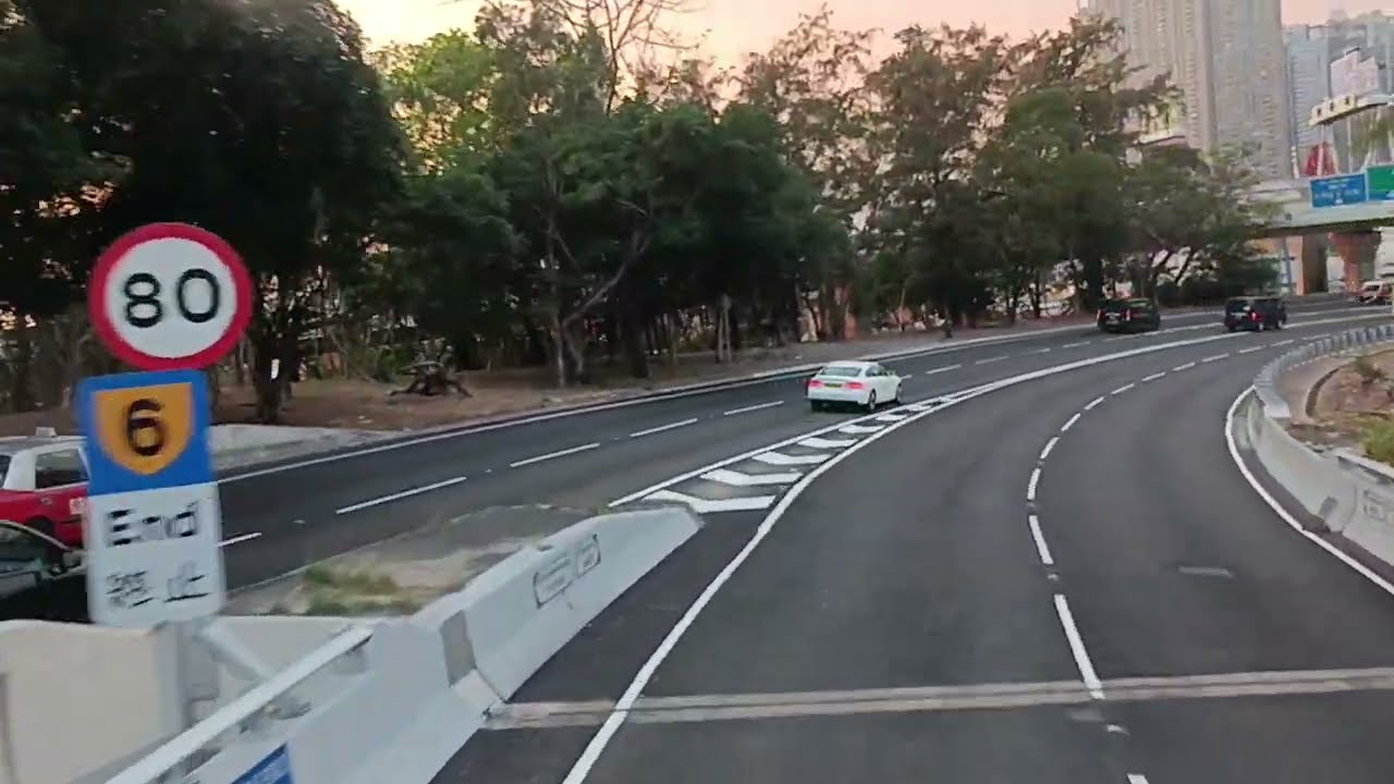 [Pre-spring Sunset Expressway] KMB 259S bus ride from Kwun Tong Ferry B/T to Lung Mun Oasis (TUN) 
