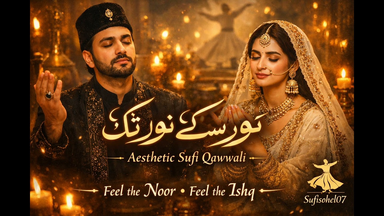 Noor Se Noor Tak | Aesthetic Sufi Qawwali | Soulful Ishq Song | Sufisohel07