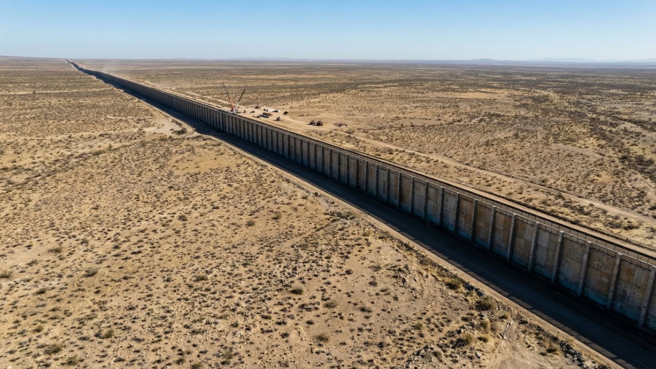 They're Constructing a Wall Across the Entire US Border That's Visible From Space