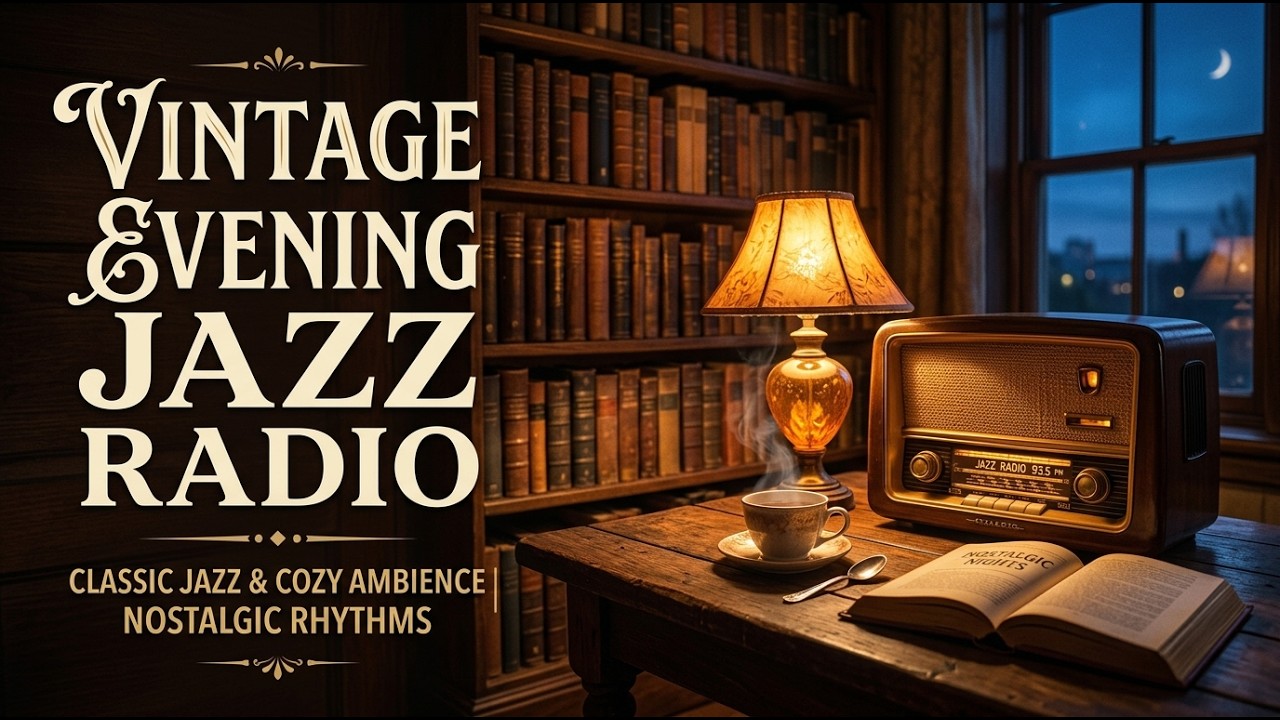 🎶Vintage Evening Radio Jazz &ndash; 1930s 1940s Smooth Swing & Vinyl Mix 🎶