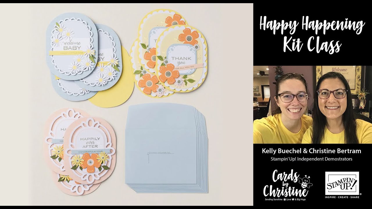 February Kit Class Featuring Happy Happenings with Kelly from Cards by Christine (February 2026)