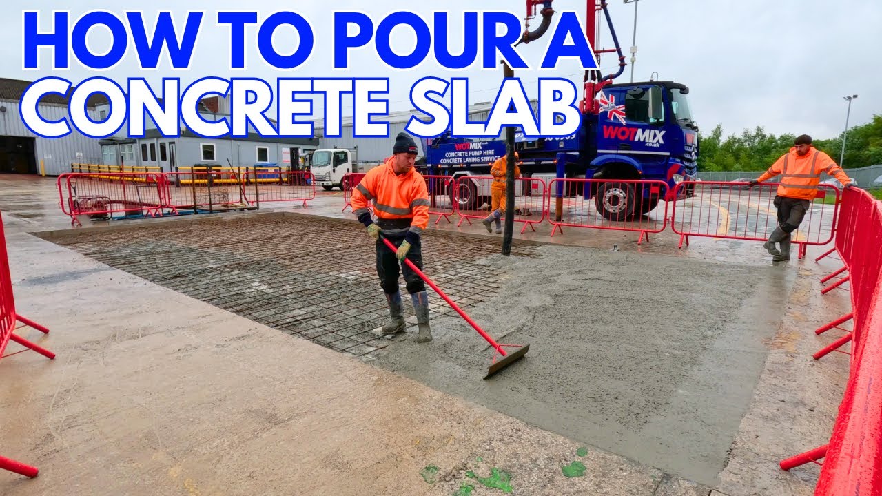 TimeLapse: Pouring a Concrete Slab - Start to Finish