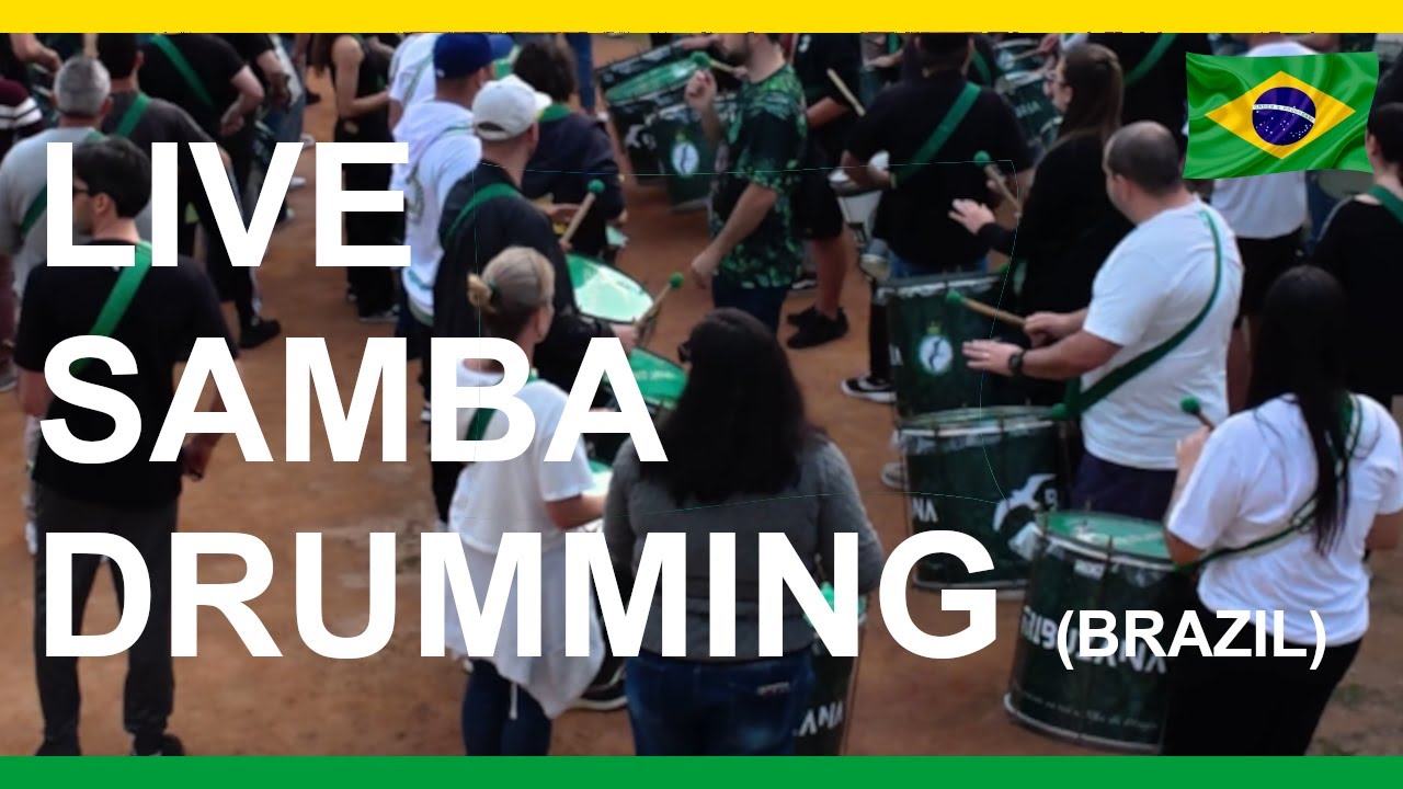 Samba School Bateria Rehearsal in Florian&oacute;polis, Brazil | Powerful Samba Drumming (20 Minutes)