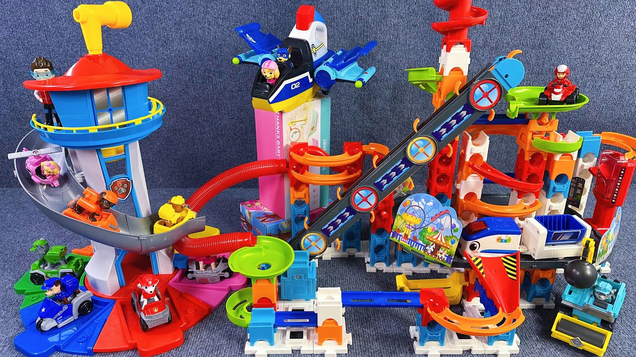 14 Minutes of Satisfying Unboxing | The cool Paw Patrol and Track train ASMR | Review Toys