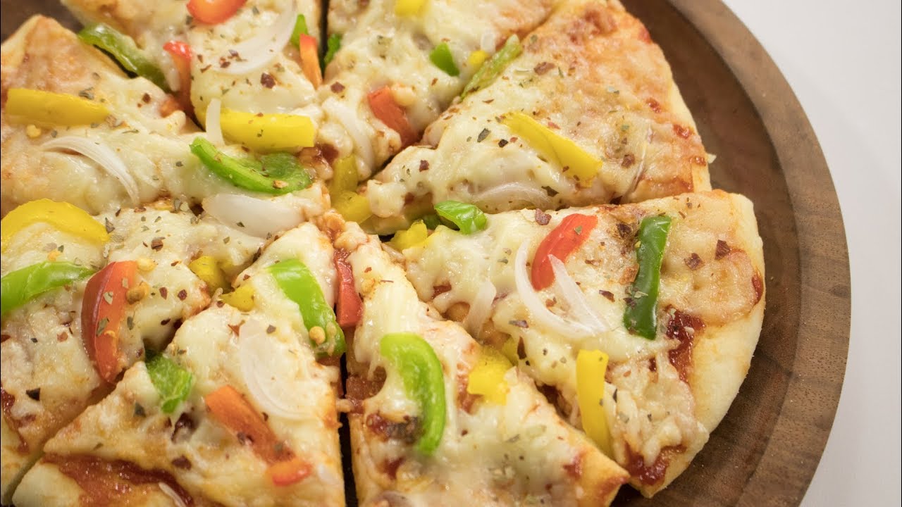 Microwave Pizza Recipe | Start to Finish Easy Veg Pizza Made in Microwave Oven
