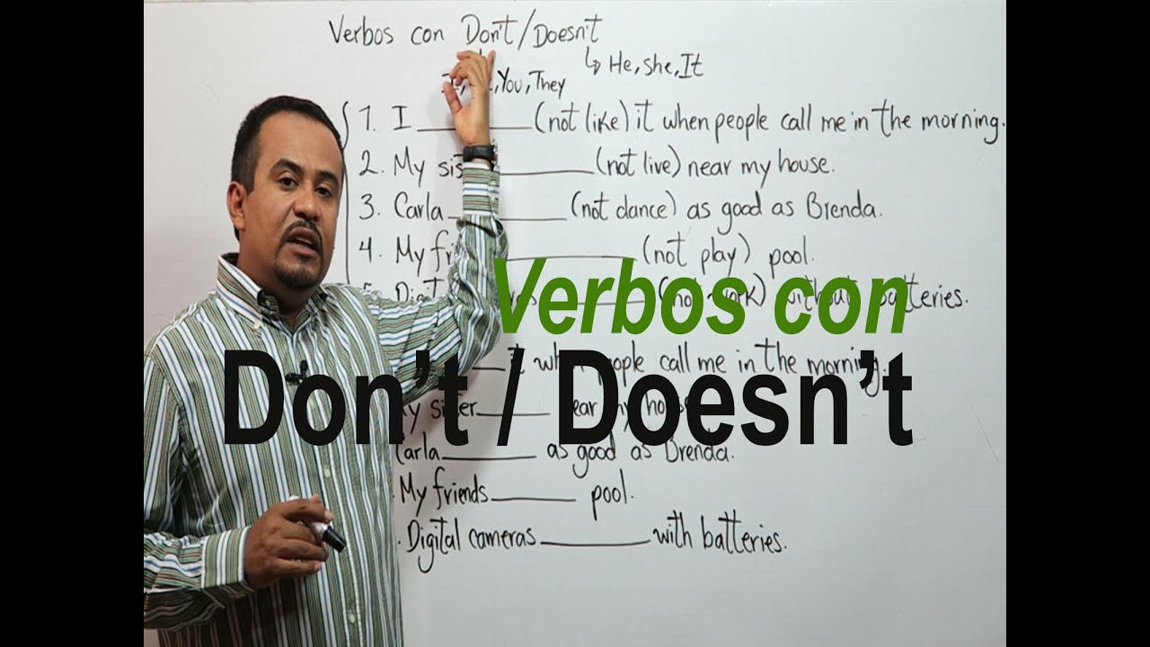 Aprendiendo Presente Simple en INGLES_Don't / Doesn't