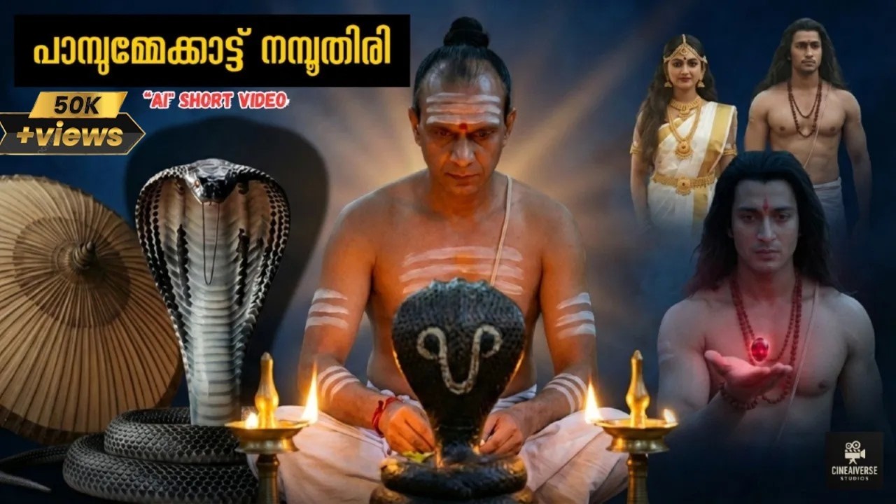 പാമ്പുമ്മേക്കാട്ട്   നമ്പൂതിരി / PAMBUMMEKKATTU NAMBOOTHIRI STORY/ AI SHORT MOVIE