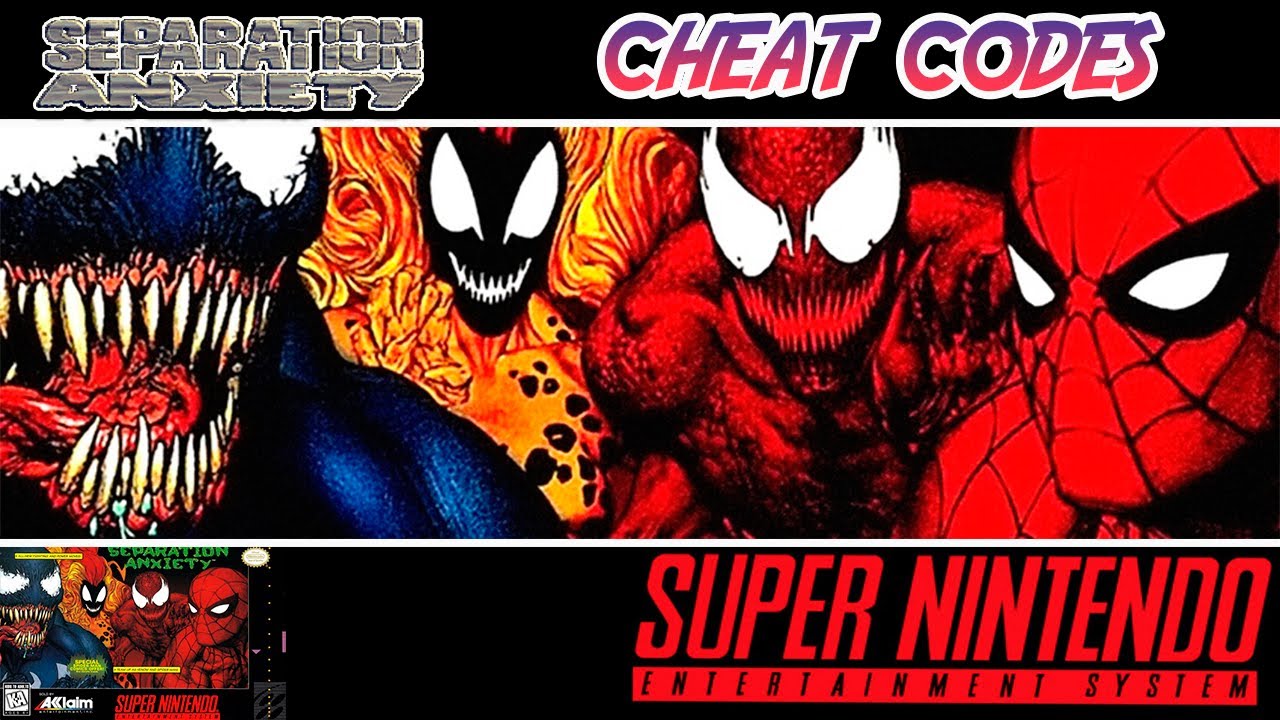 [Cheats Codes] Venom|Spider-Man Separation Anxiety - SNES