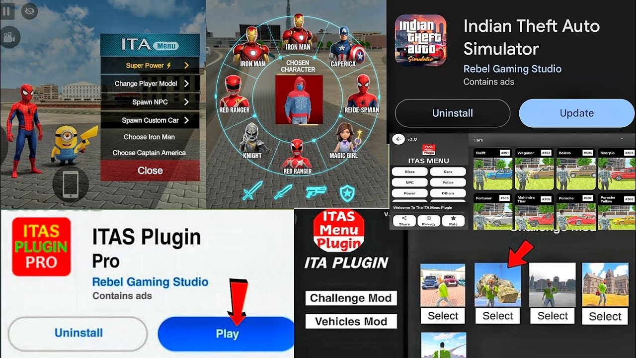 How to Add GTA Mods & Superheroes Power in Indian Theft Auto Simulator | Full Android Tutorial 2025🔥