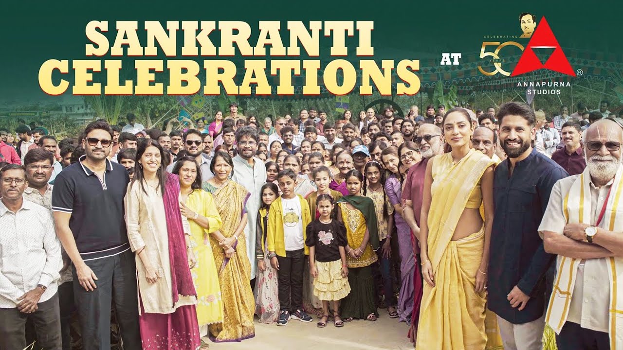 Sankranthi Celebrations At Annapurna Studios | #50YearsOfAnnapurna | #AkkineniFamily | TFPC