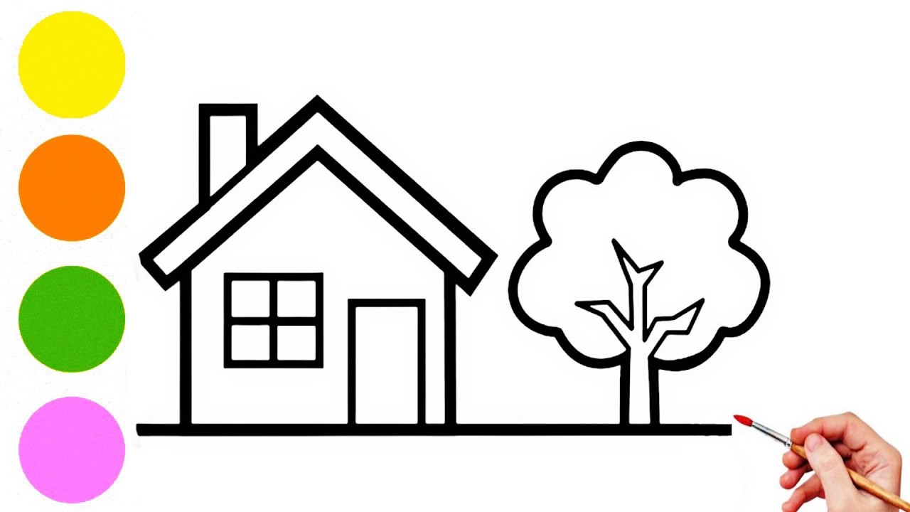 How to Draw a Charming House 🏠 Step by Step for Kids