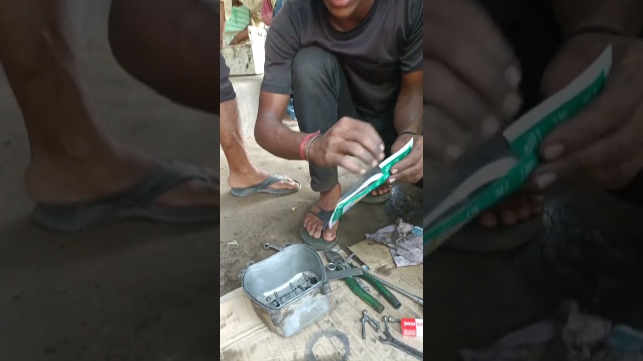 👋Bajaj cng auto ka tapa रबर chenja kare #youtube #tending video #short video #viral video 🛺