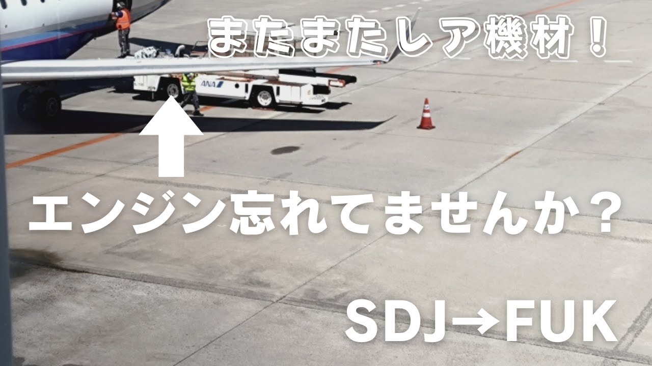 【仙台→福岡】翼にエンジンの無いあのレア機材に初めて搭乗してきました！