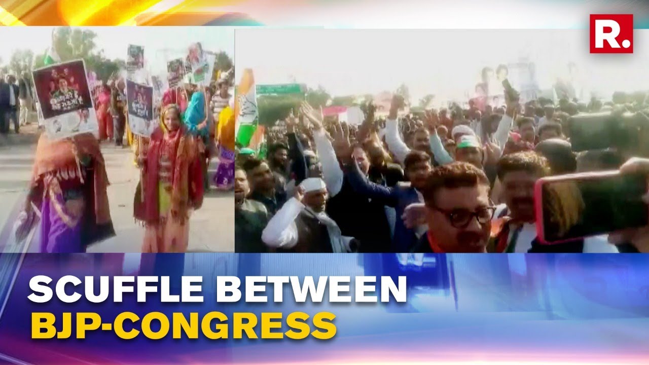 Uttar Pradesh: BJP-Congress Workers Clash In Amethi Ahead Of Rahul-Priyanka Vadra's Padayatra