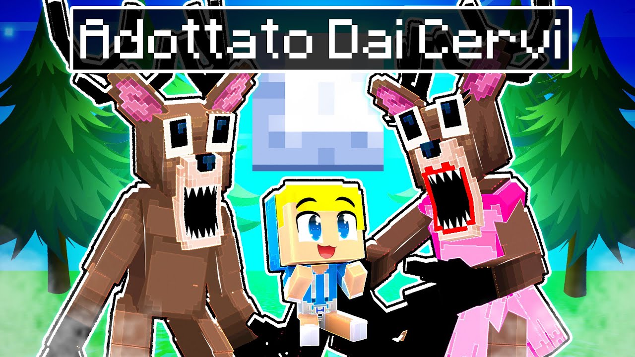ADOTTATO Dalla Famiglia Di CERVI in 99 NOTTI Su Minecraft!