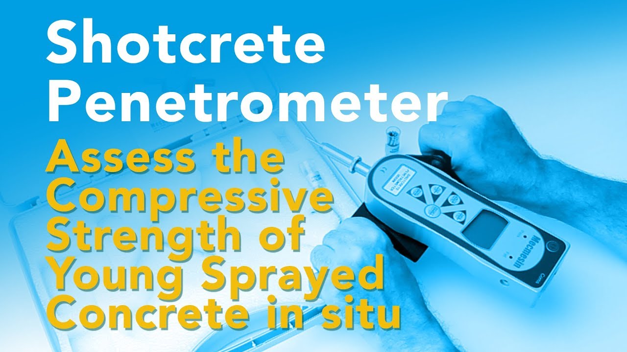 Shotcrete penetrometer testing - testing young sprayed concrete with the AFG Shotcrete Penetrometer