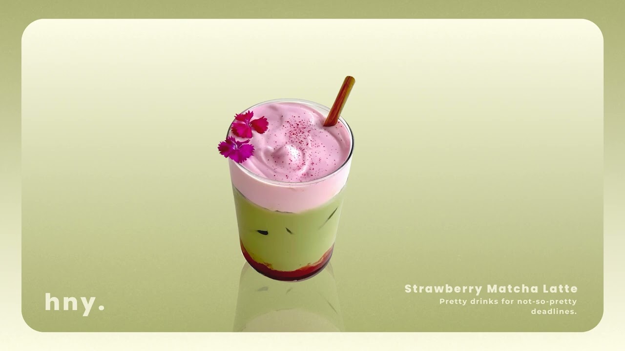Matcha Strawberry Latte ⊹౨ৎ˚⟡˖ ࣪