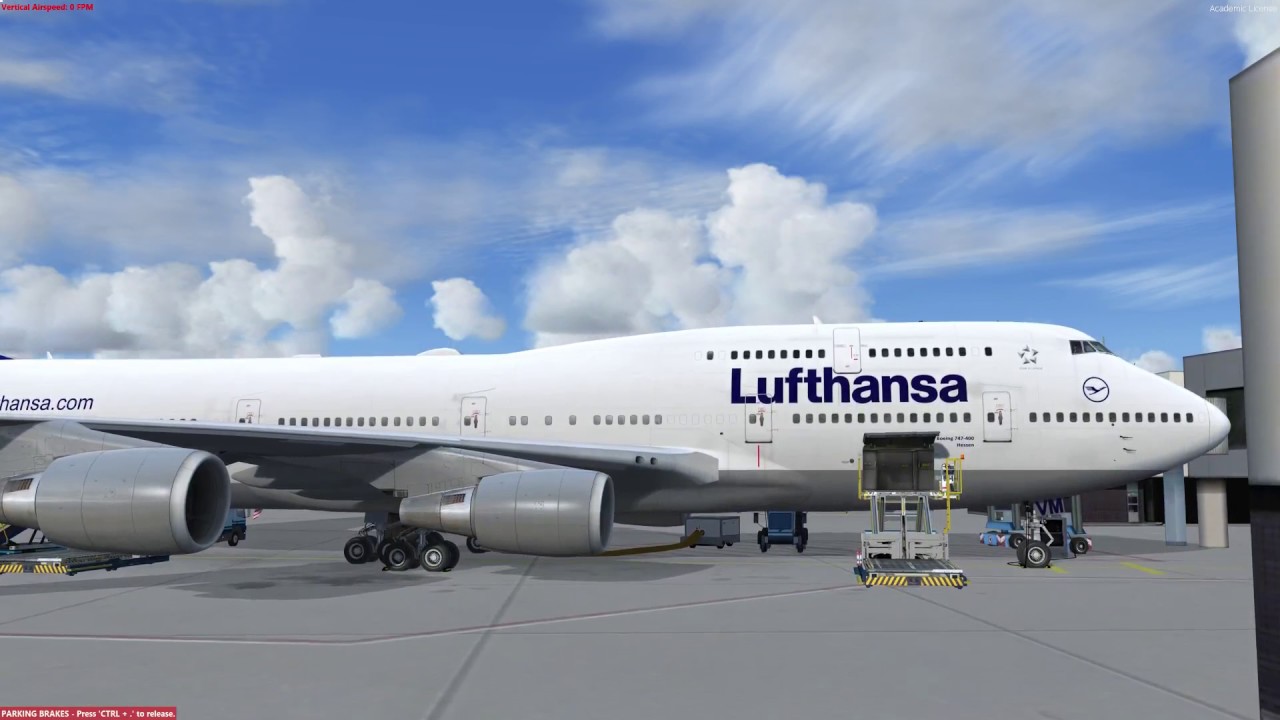 PMDG 747-400 V3 Lufthansa in Frankfurt