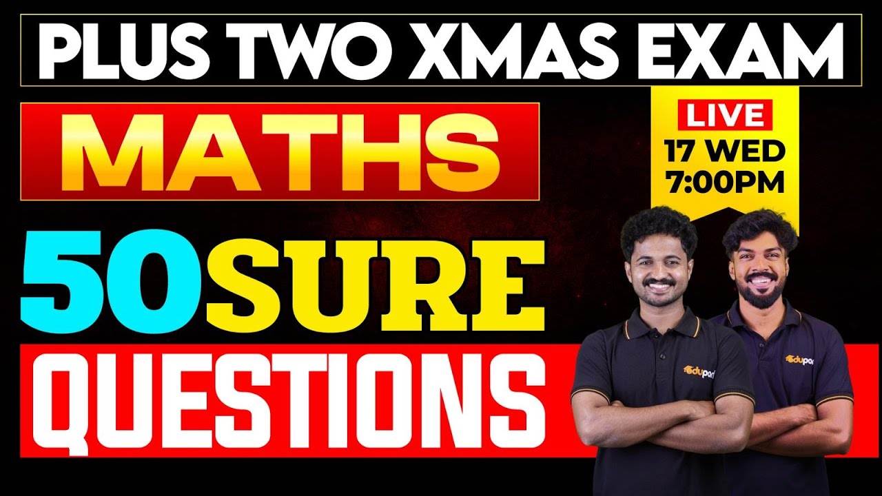Plus Two Maths Super 50 | Eduport Plus Two