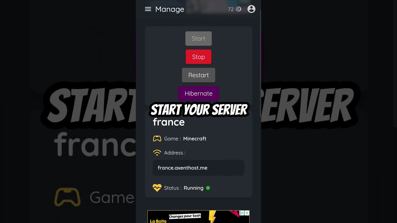 🛠️ Create a free minecraft server - AxentHost