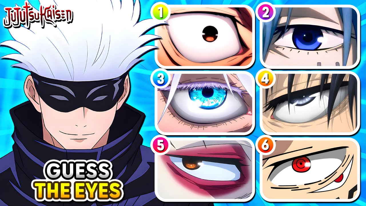QUIZ JUJUTSU KAISEN 👹 Zgadnij Postać po OCZACH 👁️💥 Anime Quiz