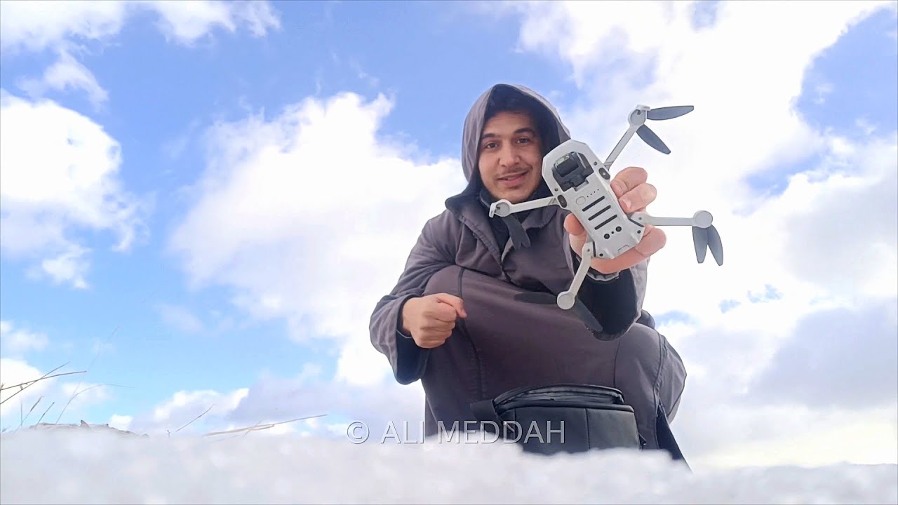 Ain Tindamin Covered By Snow —  نظرة من السماء — عين تندامين مكسوة بالثلوج