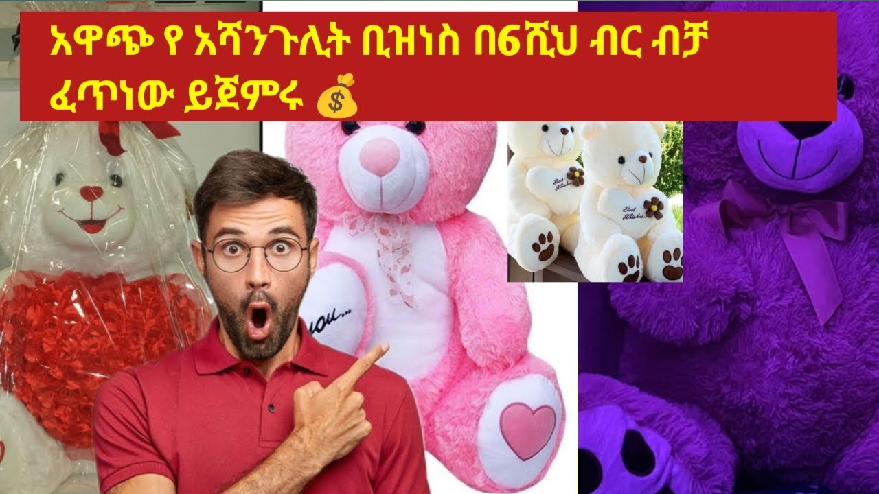 አዲስ የ አሺንጉሊት እሰራር /How to make toys/ የ አሺንጉሊት ቢዝነስ 💰