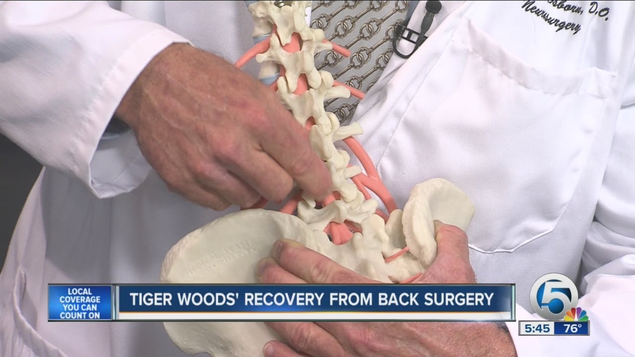 Tiger Woods' recovery from back surgery