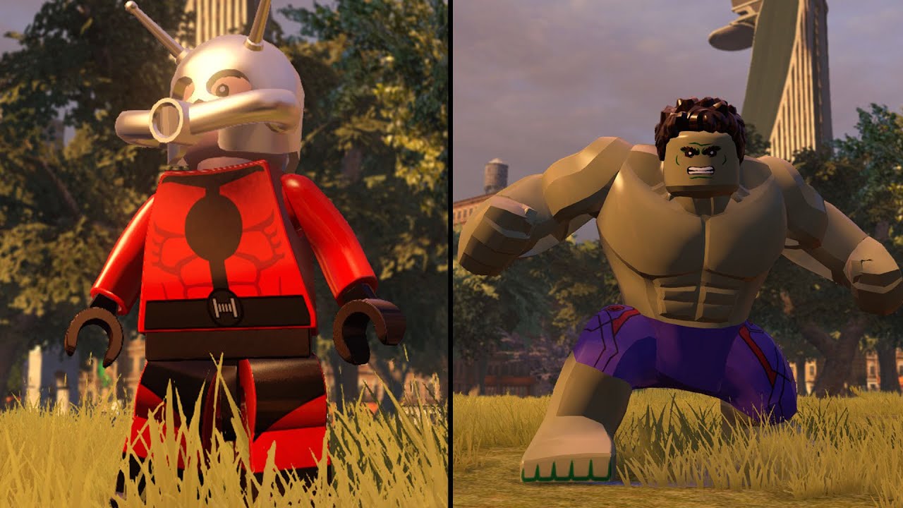 LEGO Marvel's Avengers - Ant-Man vs Hulk - CoOp Fight | Free Roam Gameplay (PC HD) [1080p]