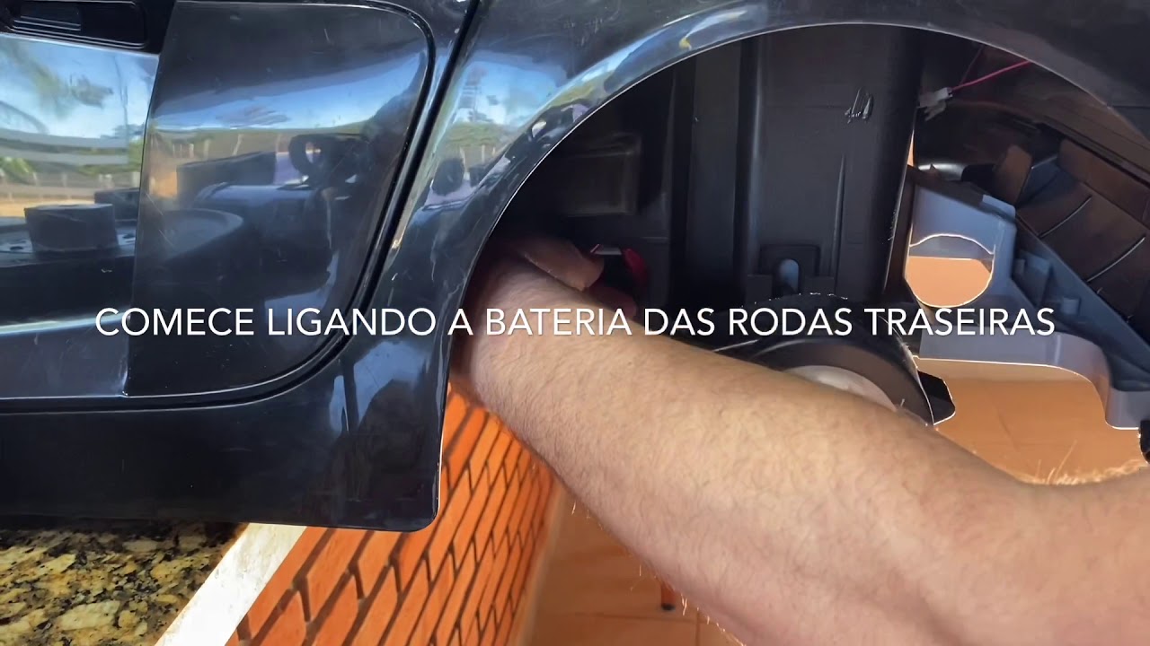 Carro elétrico Audi R8 como montar