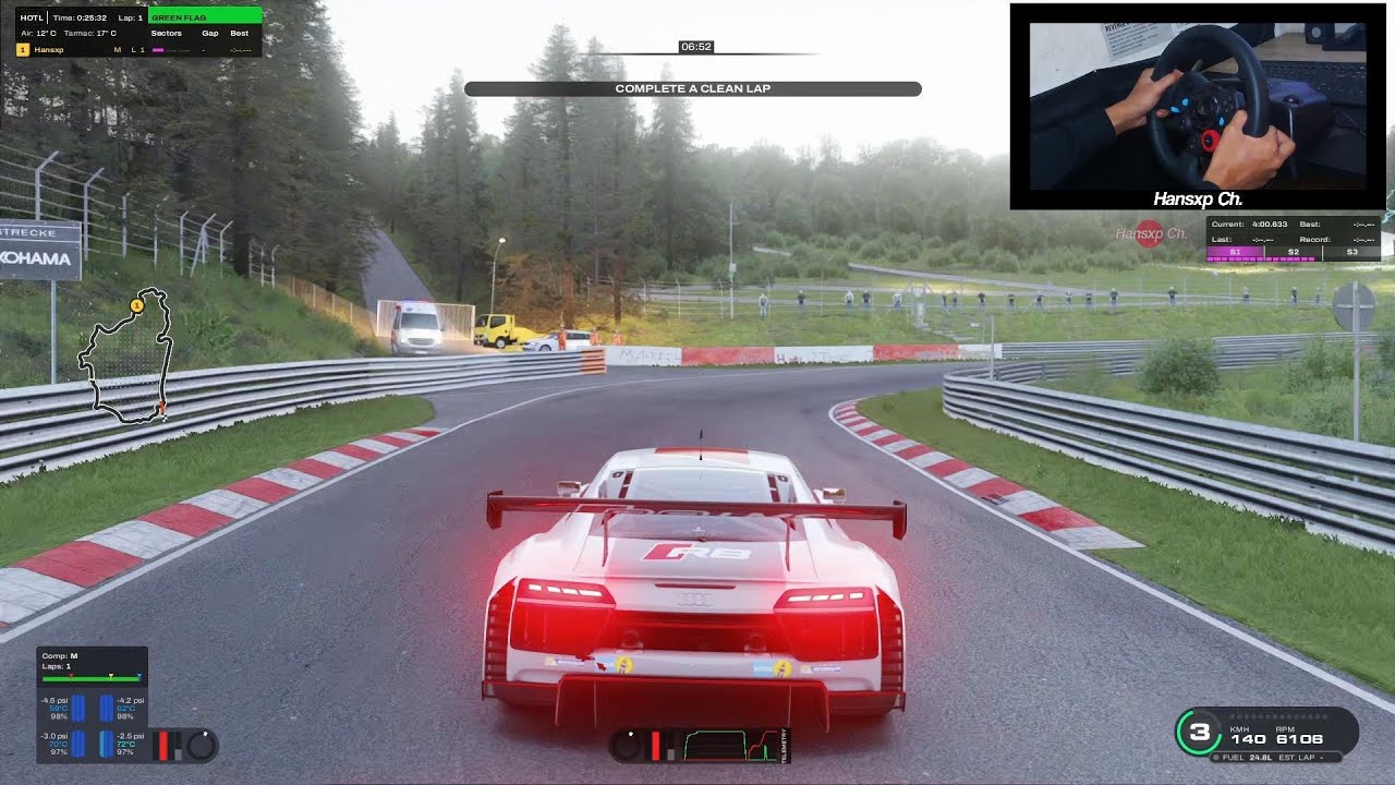 Best HUD Mod for Assetto Corsa 2026? Try This! | Audi R8 LMS 2016 - Nürburgring Nordschleife