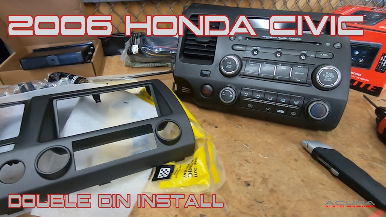 2006 07 08 09 2010 2011 Honda Civic Double Din Install