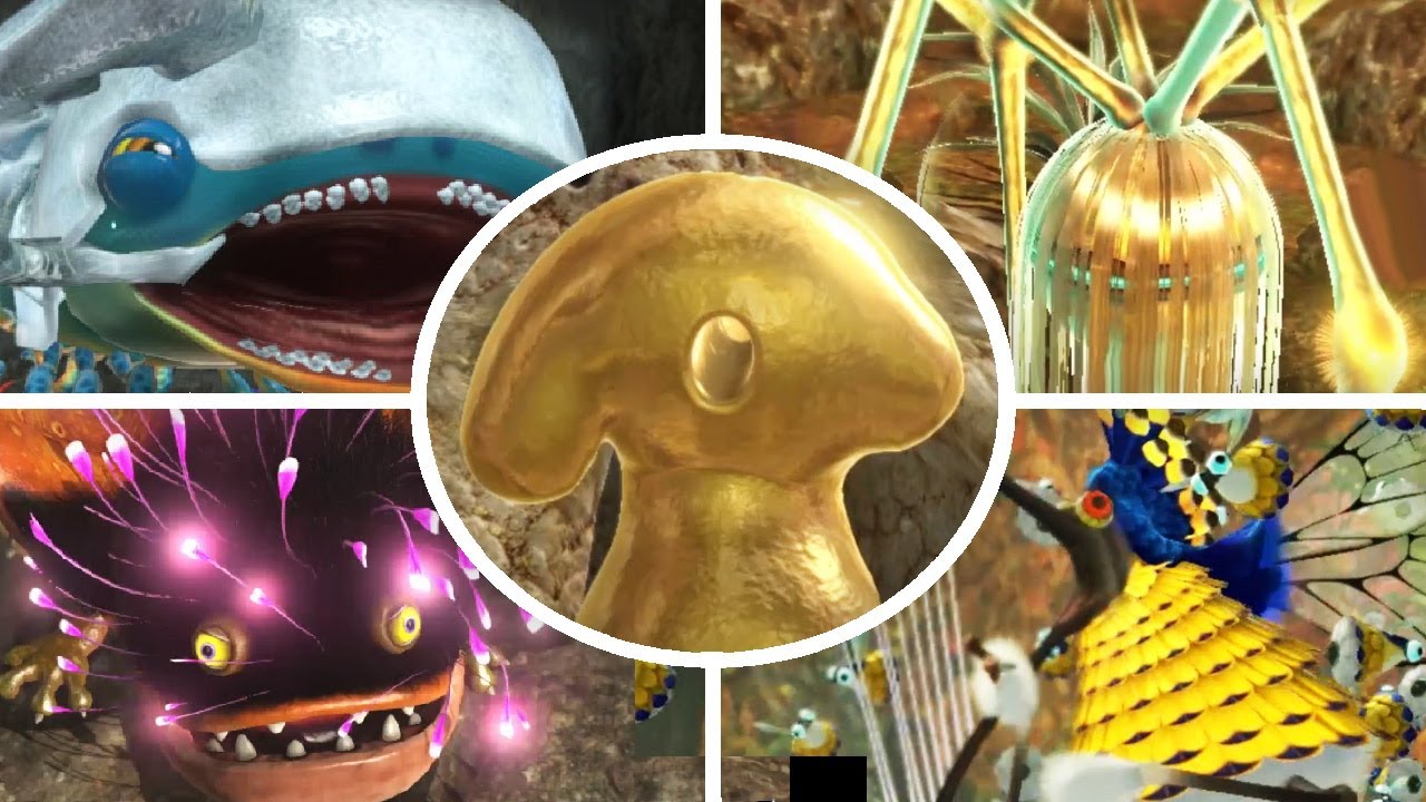 Pikmin 3 Deluxe - All Bosses (Nintendo Switch)