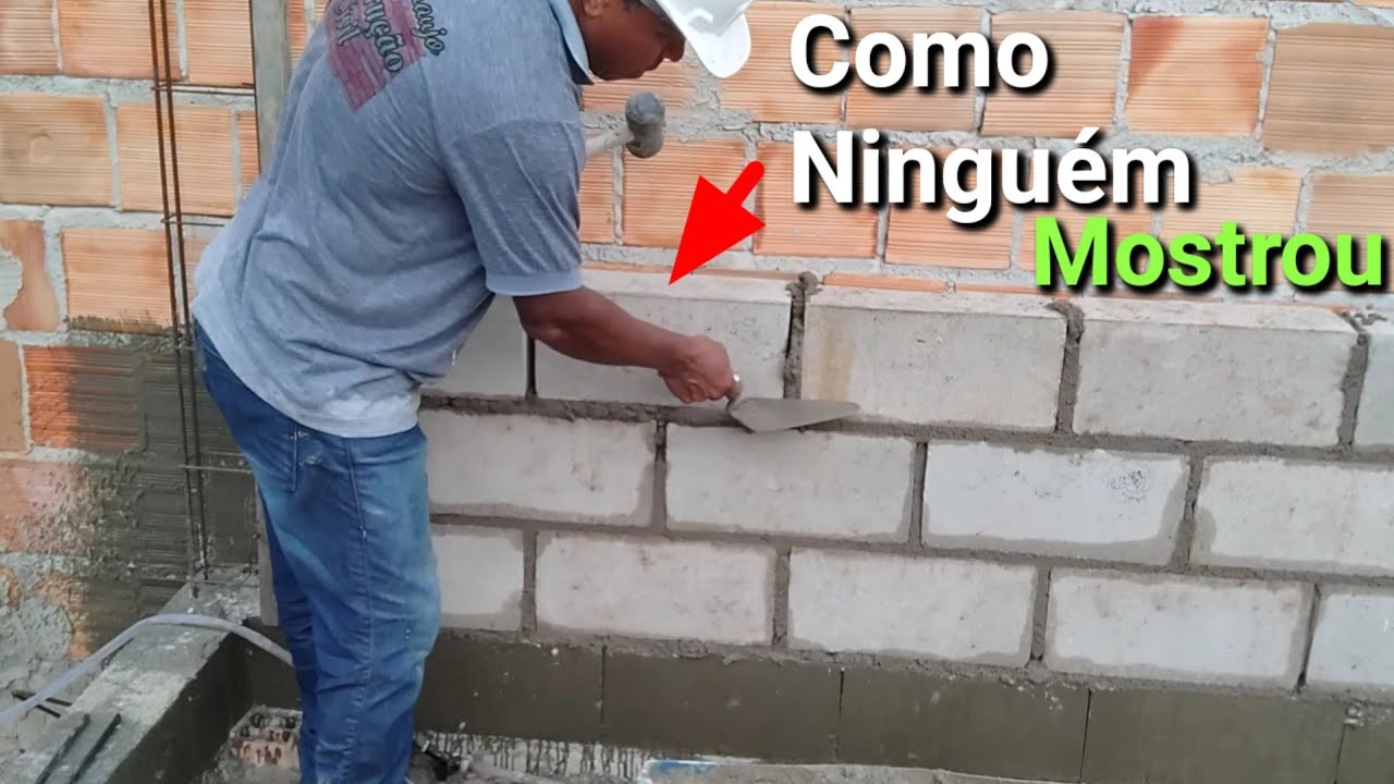 Como iniciar e fazer uma parede de blocos Casa 06x10