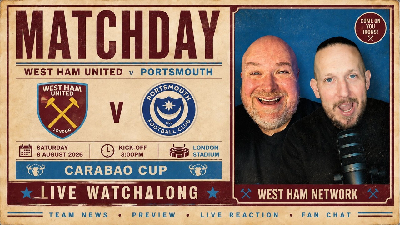 𝗪𝗲𝘀𝘁 𝗛𝗮𝗺 2-1 𝗣𝗼𝗿𝘁𝘀𝗺𝗼𝘂𝘁𝗵 | 𝗟𝗜𝗩𝗘 𝗪𝗮𝘁𝗰𝗵𝗮𝗹𝗼𝗻𝗴 | 𝗖𝗮𝗿𝗮𝗯𝗮𝗼 𝗖𝘂𝗽 | 𝗠𝗮𝘁𝗰𝗵𝗱𝗮𝘆 𝗟𝗜𝗩𝗘