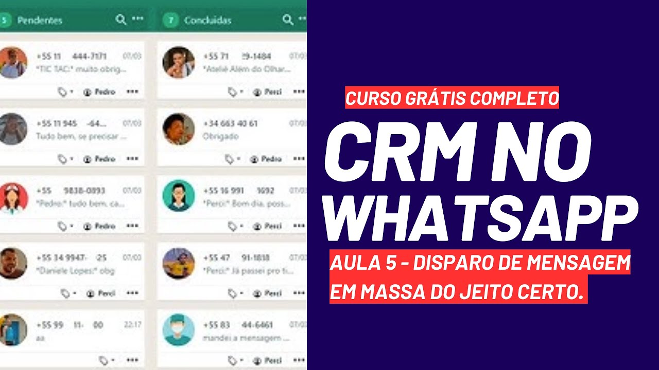 CRM DIRETO EM SEU WHATSAPP - FAZENDO DISPARO EM MASSA SEM RISCO DE BLOQUEIO - AULA 5